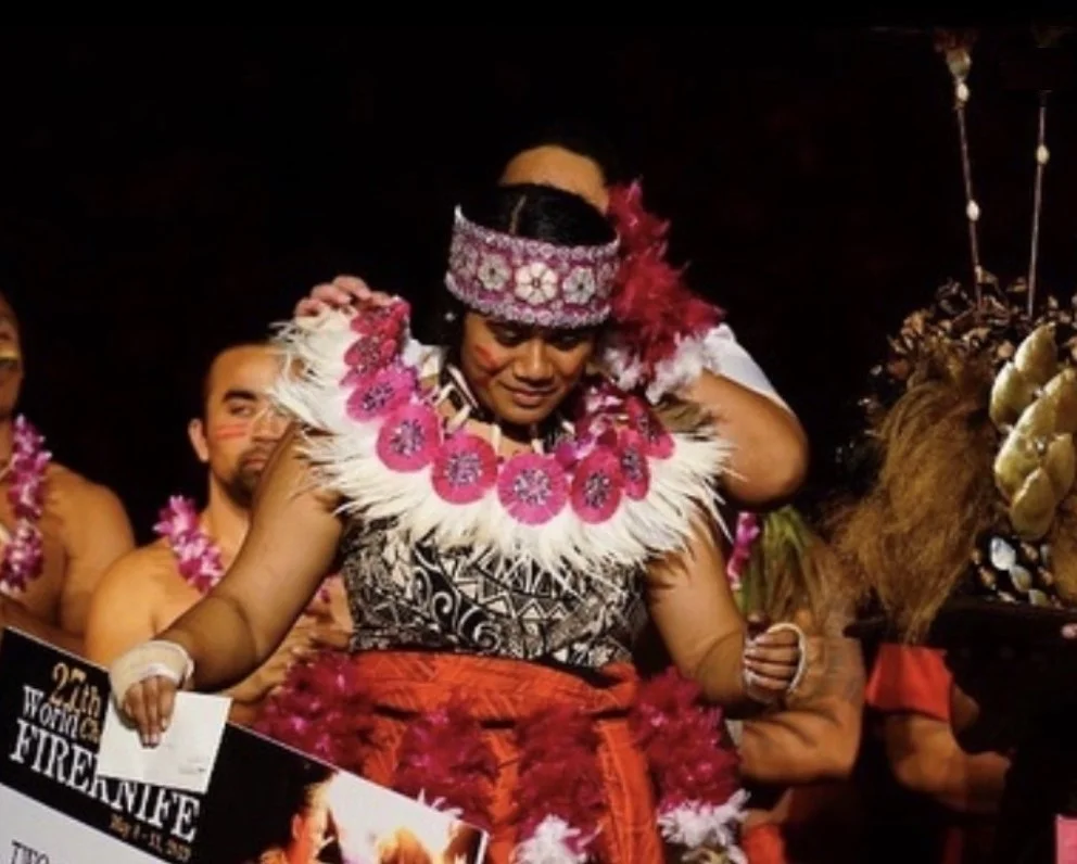 Jeri with her award.