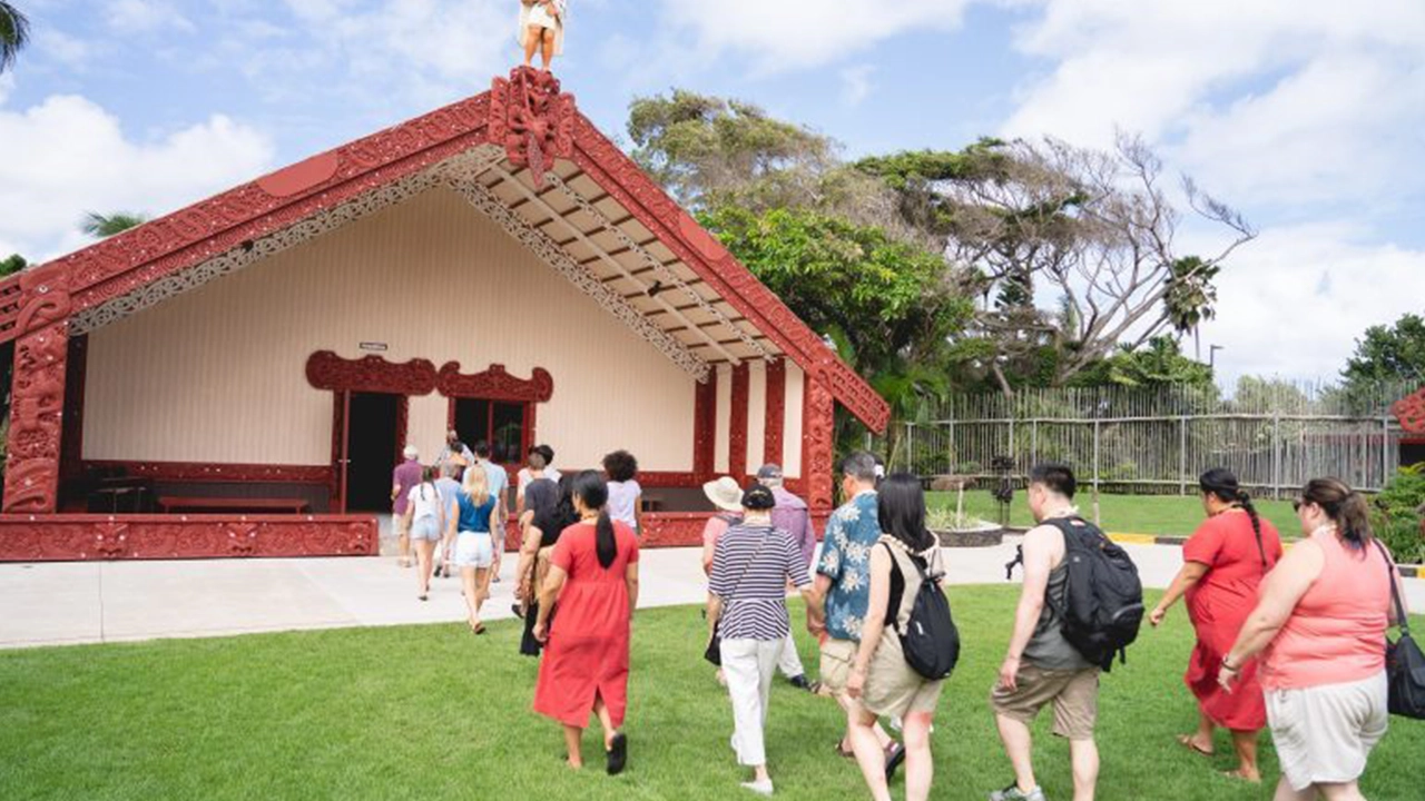 The Hawaikiroa building in the Aotearoa Village