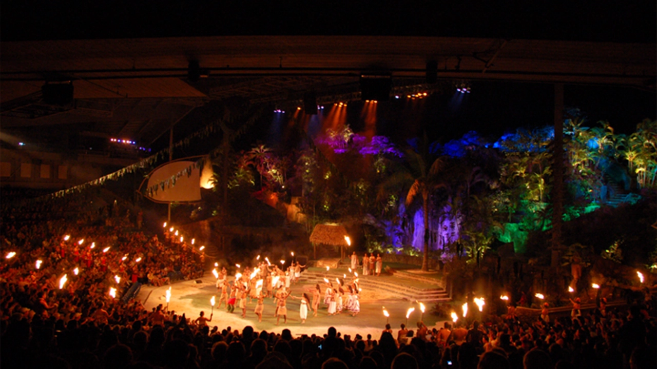 The grand finale of the HĀ: Breath of Life show.