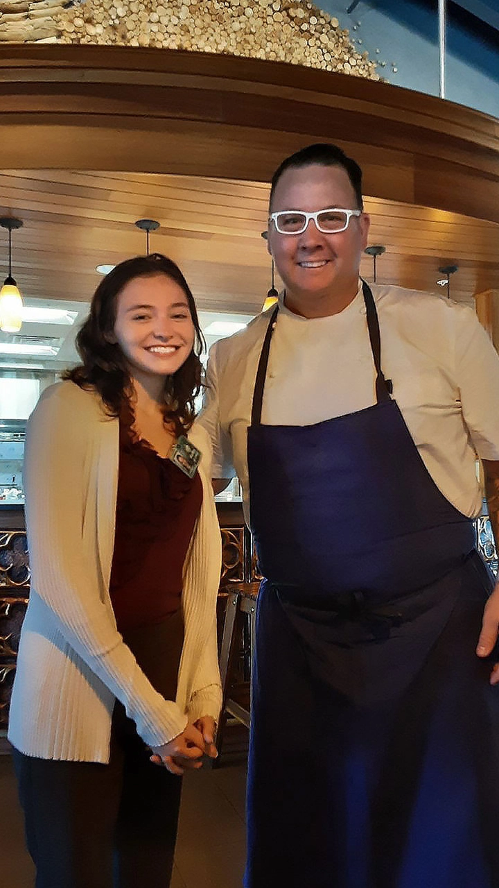 Chef Graham Elliot with the author, Harley Charlebois.