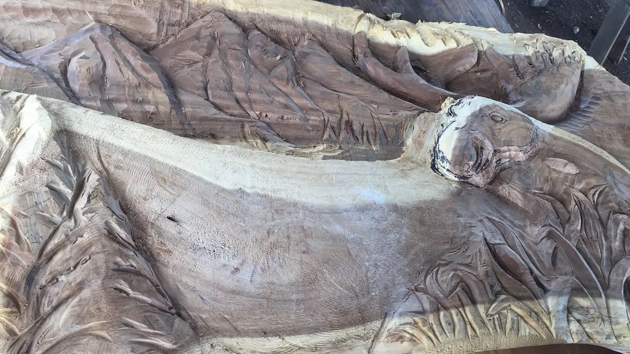 Intricate details seen in carving projects.